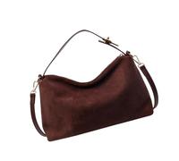 Vdaxvme Sac à bandoulière confortable avec poches zippées - Design ergonomique - Léger - Indispensable pour l'automne et l'hiver - Léger - Indispensable pour l'automne et l'hiver, café