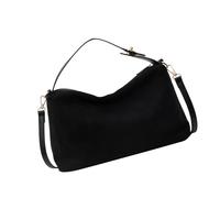 Vdaxvme Sac à bandoulière confortable avec poches zippées - Design ergonomique - Léger - Indispensable pour l'automne et l'hiver - Léger - Indispensable pour l'automne et l'hiver, Noir