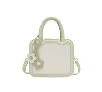 Vdaxvme Sac à bandoulière en cuir synthétique avec motif floral et sangle réglable, sac à main décontracté, sac à bandoulière tendance pour femmes et filles, sac de transport quotidien tendance, F