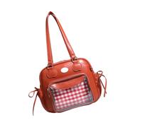 Vdaxvme Sac à bandoulière transparent inspiré de la culture Otaku Sac à main spacieux en PU pour la présentation d'objets de collection et l'utilisation quotidienne Sac de loisirs léger, a