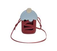 Vdaxvme Sac à main à bandoulière pour téléphone portable, sac à main en cuir pour téléphone portable, sac à main à bandoulière avec sangle réglable, sac à bandoulière, Rouge, One Size