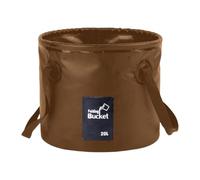 Vdaxvme Sac de pêche pliable pour pêche à la pêche, bassins de pêche, seau de pêche avec poignée, Café 12 l