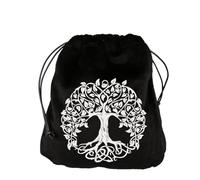 Vdaxvme Sac de rangement souple pour cartes de jeu de société avec cordon de serrage pour oracles runes - Cadeau de voyage - Pochettes à bijoux - Tarots souples - Portable - Organisateur de dés avec