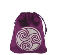 Vdaxvme Sac de rangement souple pour cartes de jeu de société avec cordon de serrage pour oracles runes - Cadeau de voyage - Pochettes à bijoux - Tarots souples - Portable - Organisateur de dés avec