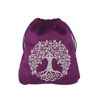Vdaxvme Sac de rangement souple pour cartes de jeu de société avec cordon de serrage pour oracles runes - Cadeau de voyage - Pochettes à bijoux - Tarots souples - Portable - Organisateur de dés avec