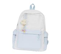 Vdaxvme Sac d'école pour étudiant, sac à dos de voyage, grande capacité, décontracté, sac à dos imprimé étoiles, sac à dos esthétique, sac pour ordinateur portable, étudiant, école, voyage, joli