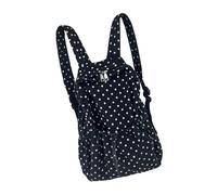 Vdaxvme Sacs à dos de voyage pour adolescents, sacs à dos à cordon de serrage, sac à dos esthétique, sac d'école, sac à dos à pois, sac d'école, sac à dos décontracté simple, Noir , One Size
