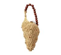 Vdaxvme Sacs à main Hoboes pour femmes - Pochettes pour pièces de monnaie - Avec poignée supérieure - Tissé à la main - Coquillages