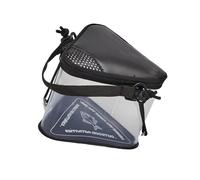 Vdaxvme Seau de pêche triangulaire pliable transparent pour poissons vivants - Seau à eau portable - Multifonction - Accessoires de pêche de randonnée