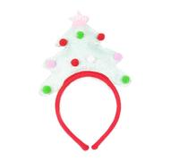 Vdaxvme Serre-tête à paillettes en forme de chapeau de Noël - Accessoire de fête