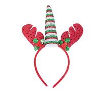 Vdaxvme Serre-tête à paillettes en forme de chapeau de Noël - Accessoire de fête