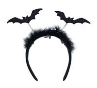 Vdaxvme Serre-tête chauve-souris d'Halloween pour femme - Diadème d'Halloween - Couronne - Serre-tête - Accessoire pour cheveux