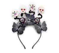Vdaxvme Serre-tête effrayant pour Halloween avec œil fait à la main - Bandeau papillon pour anniversaire, cosplay