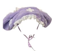 Vdaxvme Serre-tête en dentelle plissée pour fille, bal masqué, prise de photos, carnaval, fête