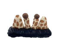 Vdaxvme Serre-tête en forme de girafe extrêmement doux et ultra absorbant confortable pour le maquillage, la douche, le visage pour adolescentes et filles