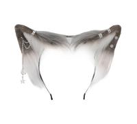 Vdaxvme Serre-tête en forme d'oreilles de style ethnique avec boucles d'oreilles en alliage pour adulte