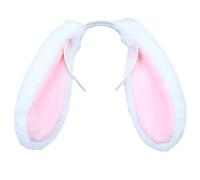 Vdaxvme Serre-tête mignon en peluche avec longues oreilles pour filles, accessoires de cosplay, accessoires pour Halloween, Noël