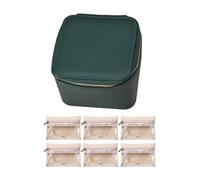 Vdaxvme Solution de rangement portable pour bijoux, lot de 6 sacs pour colliers, bagues, boucles d'oreilles, parfait pour l'organisation de sacs à fermeture éclair, taille unique, comme décrit