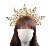 Vdaxvme SunGoddess Serre-tête pour mariée Couronne Serre-tête Mariage Douche nuptiale Cerceau à cheveux Femme Élégant Coiffe Église
