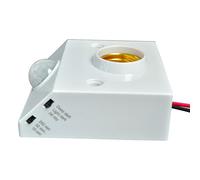 Vdaxvme Support de lampe LED automatique avec capteurs de corps humain marche/arrêt et luminosité réglable pour éclairage intérieur Base lumineuse LED