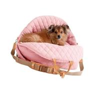 Vdaxvme Systèmes De Voyage Convertibles pour Animaux Compagnie Transporteurs Sécurité Voiture Lit Plié Base Antidérapante Anneaux Sécurité Poche Rangement Accessoires Chiens Base