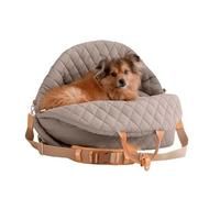 Vdaxvme Systèmes De Voyage Convertibles pour Animaux Compagnie Transporteurs Sécurité Voiture Lit Plié Base Antidérapante Anneaux Sécurité Poche Rangement Accessoires Chiens Base