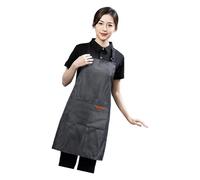 Vdaxvme Tablier de cuisine classique à rayures avec bande de cou réglable, en polycoton respirant pour cuisiner, cuire et griller, tablier pour personnel de restaurant