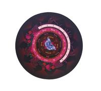 Vdaxvme Tapis de divination en caoutchouc - Tableau de divination métaphysique avec collier de divination en cristal