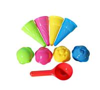 Vdaxvme Toy Collection Moules à glace et outils pour jeux de sable, plaisir de plage, outil de construction, sable de plage, jeu de rôle