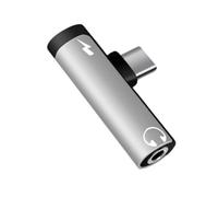 Vdaxvme Type double fonction Create vers 3 5 mm Sound Link avec port de charge Mélange d'aluminium Plan dense Accord mondial pour smartphones Type double fonction Créer un casque Connexion d'appareil