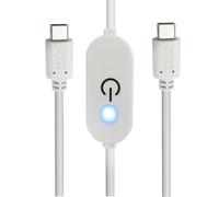 Vdaxvme Variateur d'intensité tactile - Câble d'alimentation USB C pour lumières LED - Cinq touches avec fonction mémoire - Variateur USB C