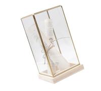 Vdaxvme Vitrine classique pour objets de collection, dômes en verre, décoration pour étagères et décors de bureau