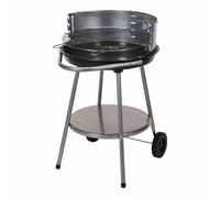 VDC BBQ Barbecue au charbon de bois Barbecue ouvert sur roulettes - 51x57x82cm