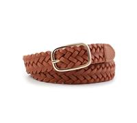 VDCVADKYE Ceinture tressée élastique, Ceinture en cuir PU tressé for femme, style jean, boucle ardillon carrée dorée, multicolore, 110 x 2,3 cm(E)
