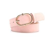 VDCVADKYE Ceinture tressée élastique, Ceinture for femme en cuir PU avec boucle dorée multicolore 105 x 2,8 cm(Pink)