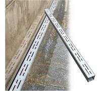 VDCVADKYE Couvercles de Drainage rectangulaires pour l'extér Kit de caniveau de tranchée en Acier Inoxydable argenté, Plusieurs Tailles(10x3cm/4x1.2in)