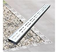 VDCVADKYE Couvercles de Drainage rectangulaires pour l'extér Kit de Grille de Protection for Drain de Canal en Acier Inoxydable 304, Argent, Plusieurs Tailles(15x8cm/6x3.1in)