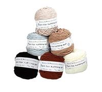 VDCVADKYE Fil Chenille épais, 6 pelotes de 95 g Fil à Tricoter, 8 brins, épaisseur 5 mm, 100 m par pelote(M,95g/Roll)