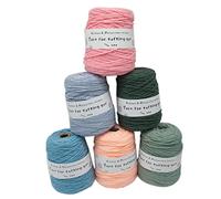 VDCVADKYE Fil Chenille épais, 6 pelotes de 95 g Fil à Tricoter, 8 brins, épaisseur 5 mm, 100 m par pelote(F,458g/roll)