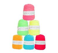 VDCVADKYE Fil Chenille épais, Fil à Tricoter et Crocheter Fait Main, 400 mètres/pelote, mélange Coton-Polyester, 8 brins(E3)