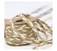 VDCVADKYE Ligne de procédé, Corde Artisanale en Toile de Jute, Chanvre, Coton, macramé, 5 mètres, Multicolore(Dull)