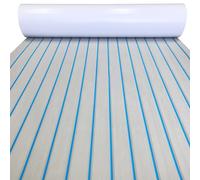 VDCVADKYE Plancher de Bateau en Mousse EVA, Tapis Marin antidérapant Auto-adhésif for Sol de Planche de Surf, Kayak, Jardin, Piscine(Blue,240X120CM)