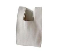 VDCVADKYE Sac à Main à Nouer au Poignet, Sac fourre-Tout Large et décontracté for Femme, réutilisable, idéal for Les fêtes, Mariages Voyages(White)