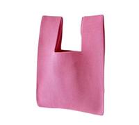 VDCVADKYE Sac à Main à Nouer au Poignet, Sac fourre-Tout Large et décontracté for Femme, réutilisable, idéal for Les fêtes, Mariages Voyages(Rose Red)