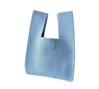 VDCVADKYE Sac à Main à Nouer au Poignet, Sac fourre-Tout Large et décontracté for Femme, réutilisable, idéal for Les fêtes, Mariages Voyages(Blue)