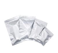 VDCVADKYE Sacs à Fermeture Zip, Sachets Plats à Fermeture éclair thermoscellables en Aluminium argenté, Paquet de 50 ou 100 pièces, Plusieurs Tailles(Silver 100pcs,20x30cm)