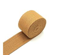 VDCVADKYE Sangle en coton, Sangle en polyester et coton multicolore, largeur 30-32 mm, longueur 5 mètres, for sacs(Ginger Color)