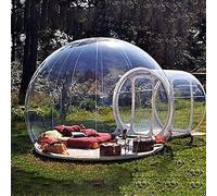 VDCVADKYE Tente à Bulles Gonflable Transparente, Tente dôme Gonflable à Bulles de 4 m de diamètre et 3 m de Canal for 2 Personnes, idéale for Le Camping, la randonnée et Les Festivals