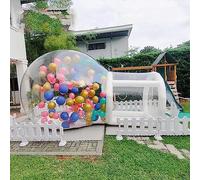 VDCVADKYE Tente à Bulles Gonflable Transparente, Tente dôme Gonflable Transparente de 5 m de diamètre avec Pompe à air et kit de réparation