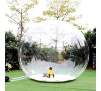 VDCVADKYE Tente à Bulles Gonflable Transparente, Tente Gonflable à Bulles avec souffleur, dôme Transparent for Camping en Plein air et Observation des étoiles, 4 à 6 m(D,4M)